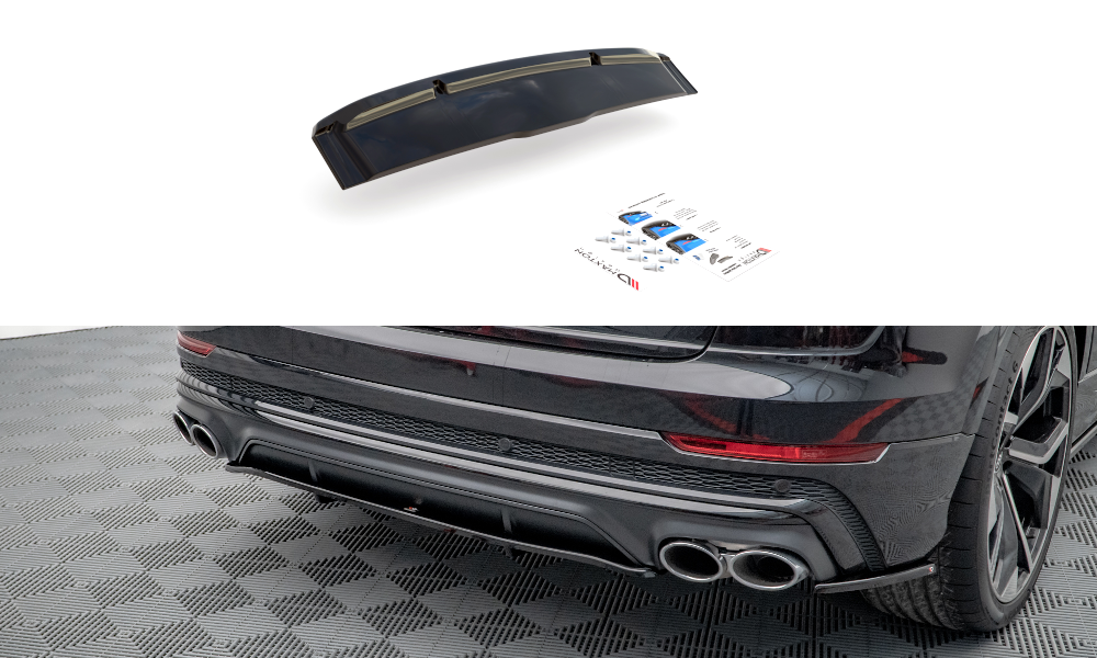Rear splitter (with vertical bars) audi sq8 mk1