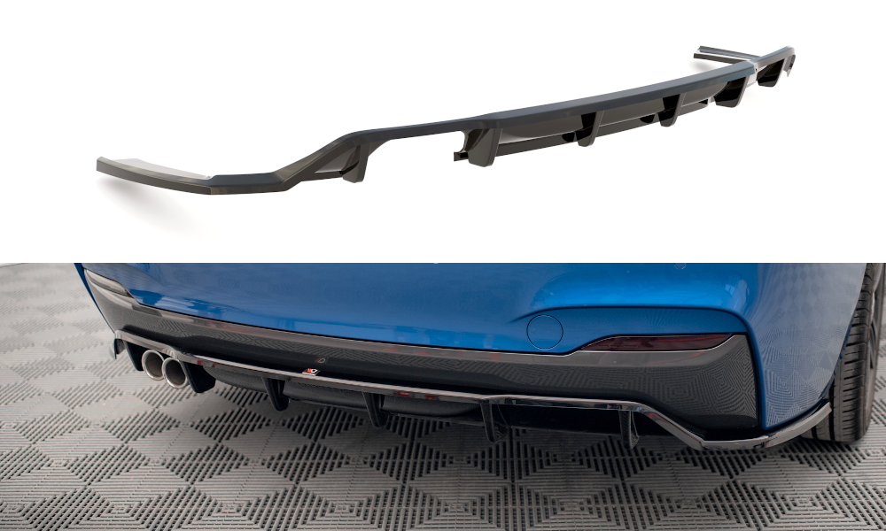 Rear splitter (with vertical bars) bmw 2 m-pack f22