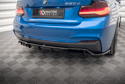 Rear splitter (with vertical bars) bmw 2 m-pack f22