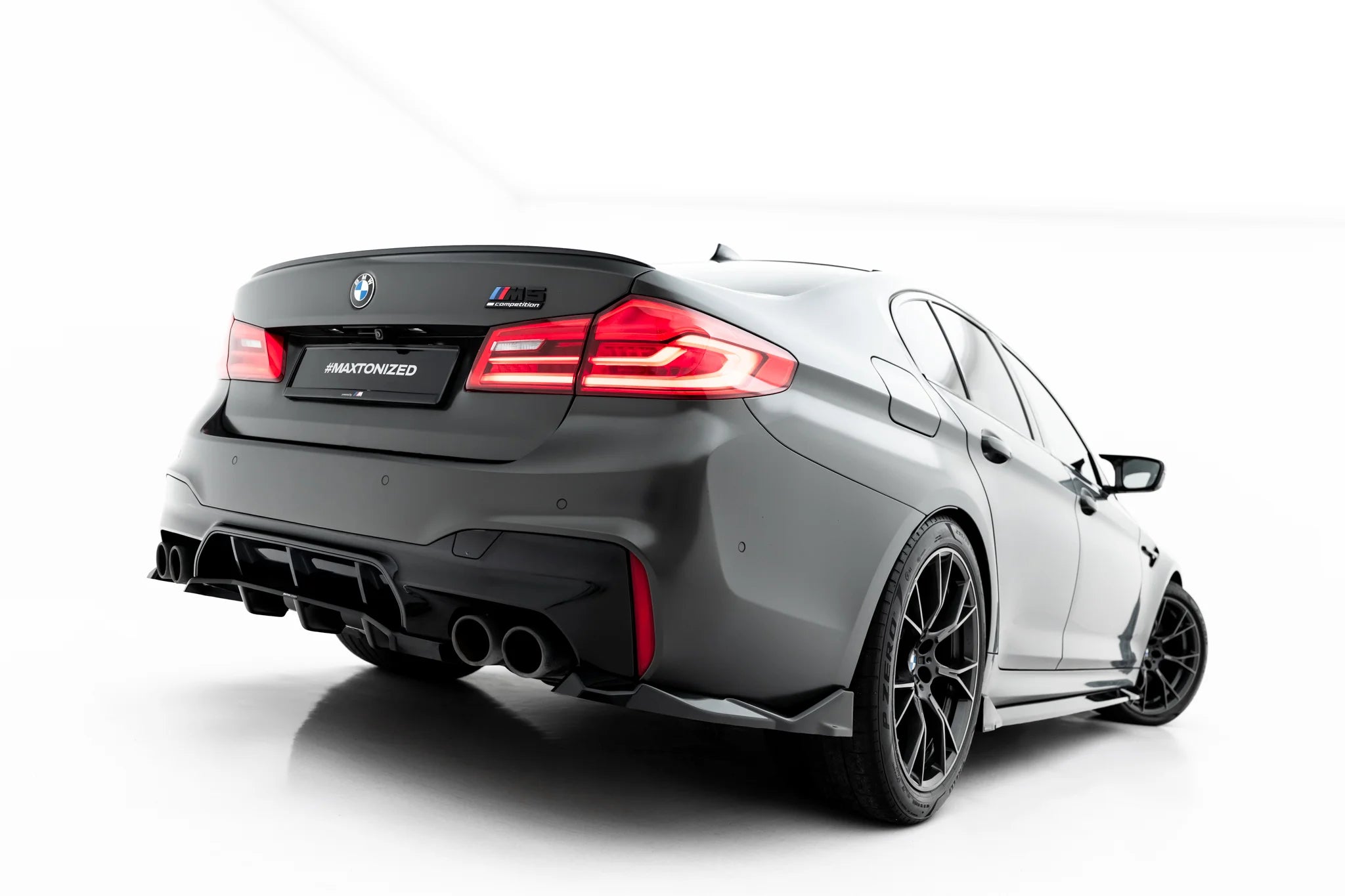 Rear splitter (with vertical bars) bmw m5 f90 / f90 facelift