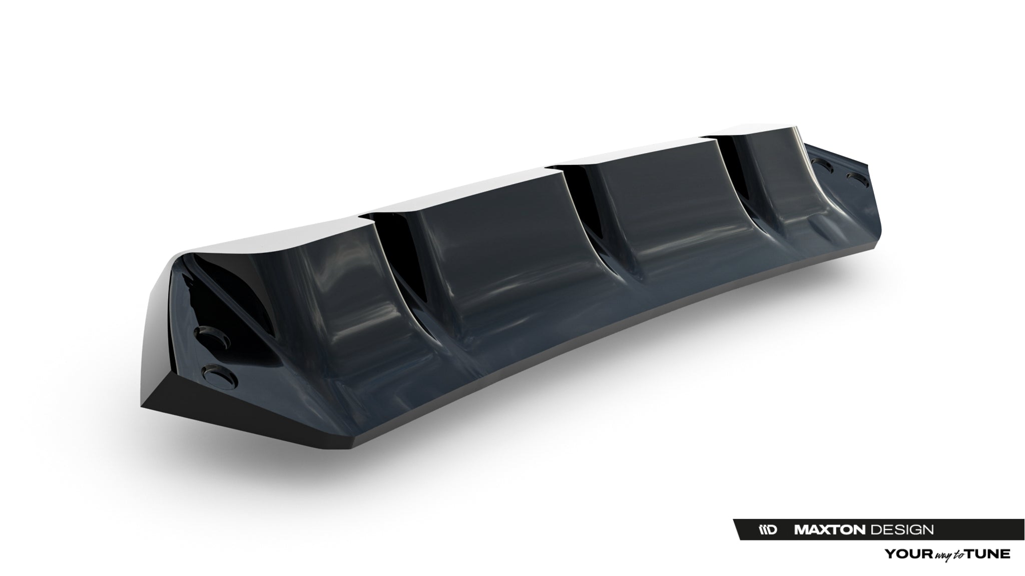 Rear splitter (with vertical bars) bmw m5 f90 / f90 facelift