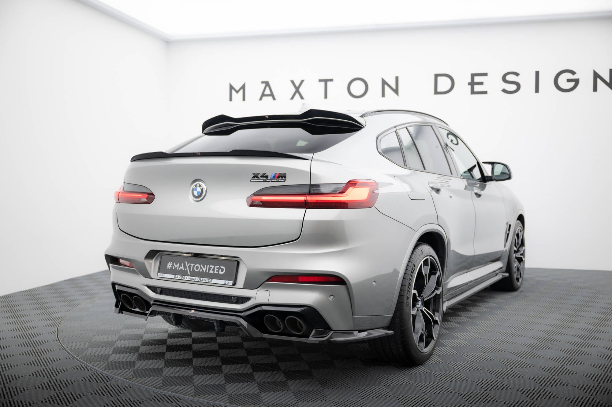 Rear splitter (with vertical bars) bmw x4 m f98