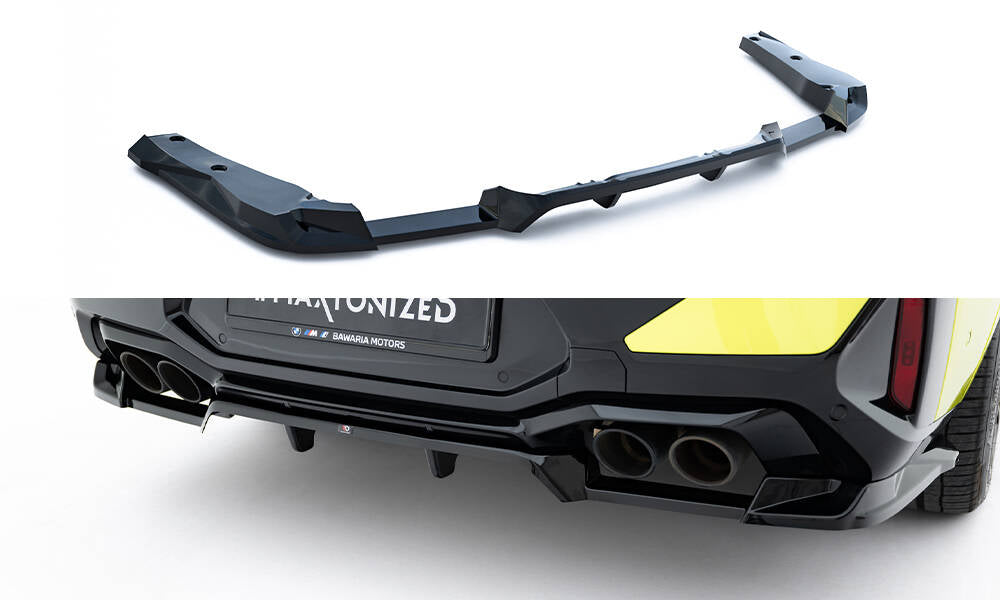 Rear splitter (with vertical bars) bmw x4m f98 facelift