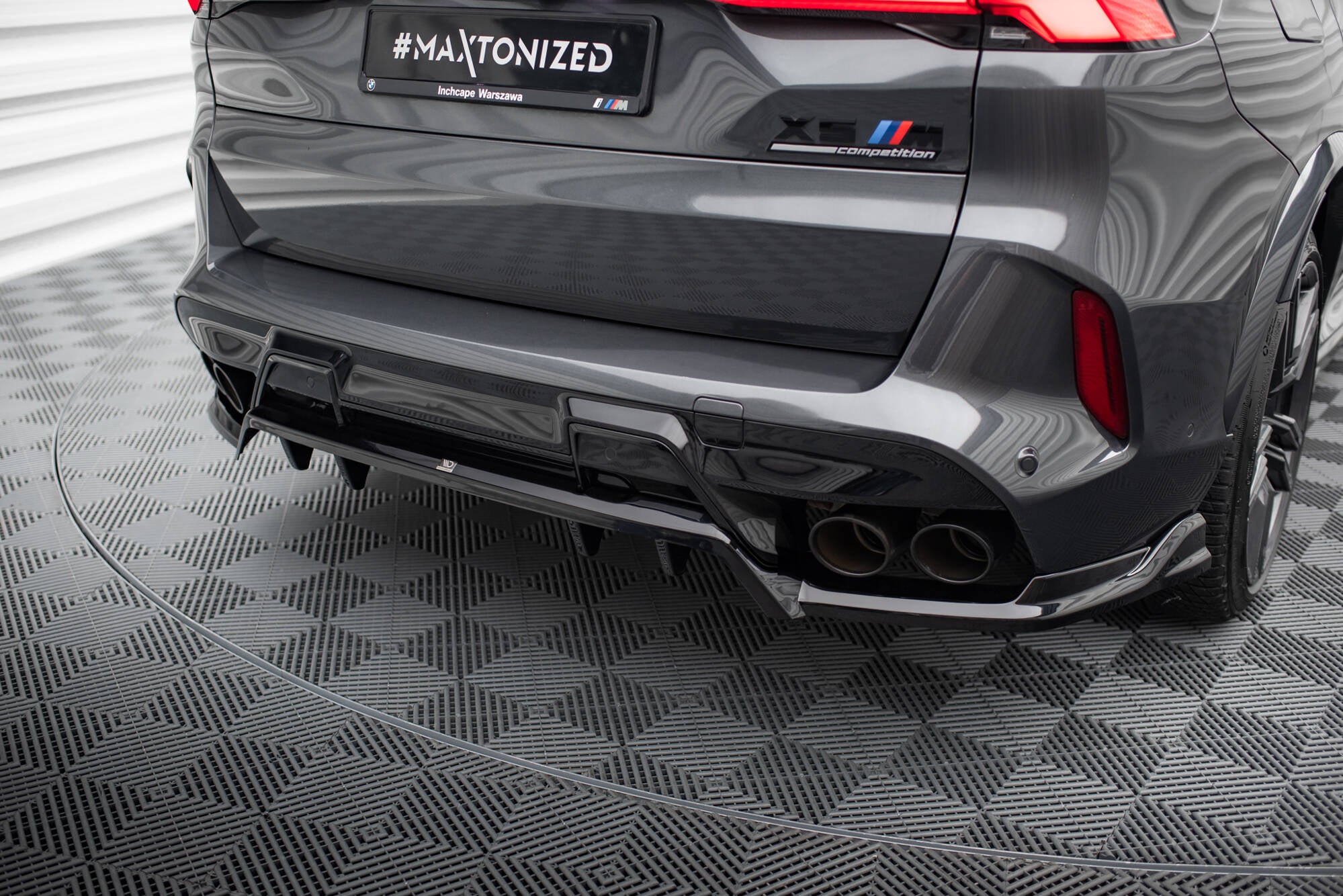 Bageste splitter (med lodrette stænger) BMW X5 M F95 ansigtsløftning