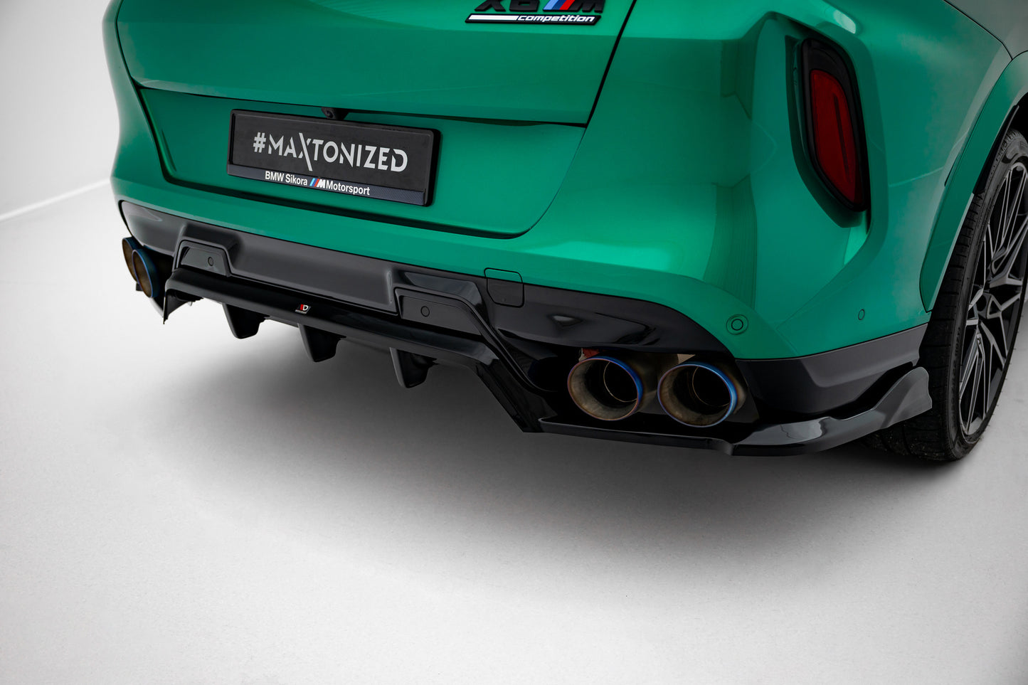 Rear splitter (with vertical bars) bmw x6 m f96 facelift