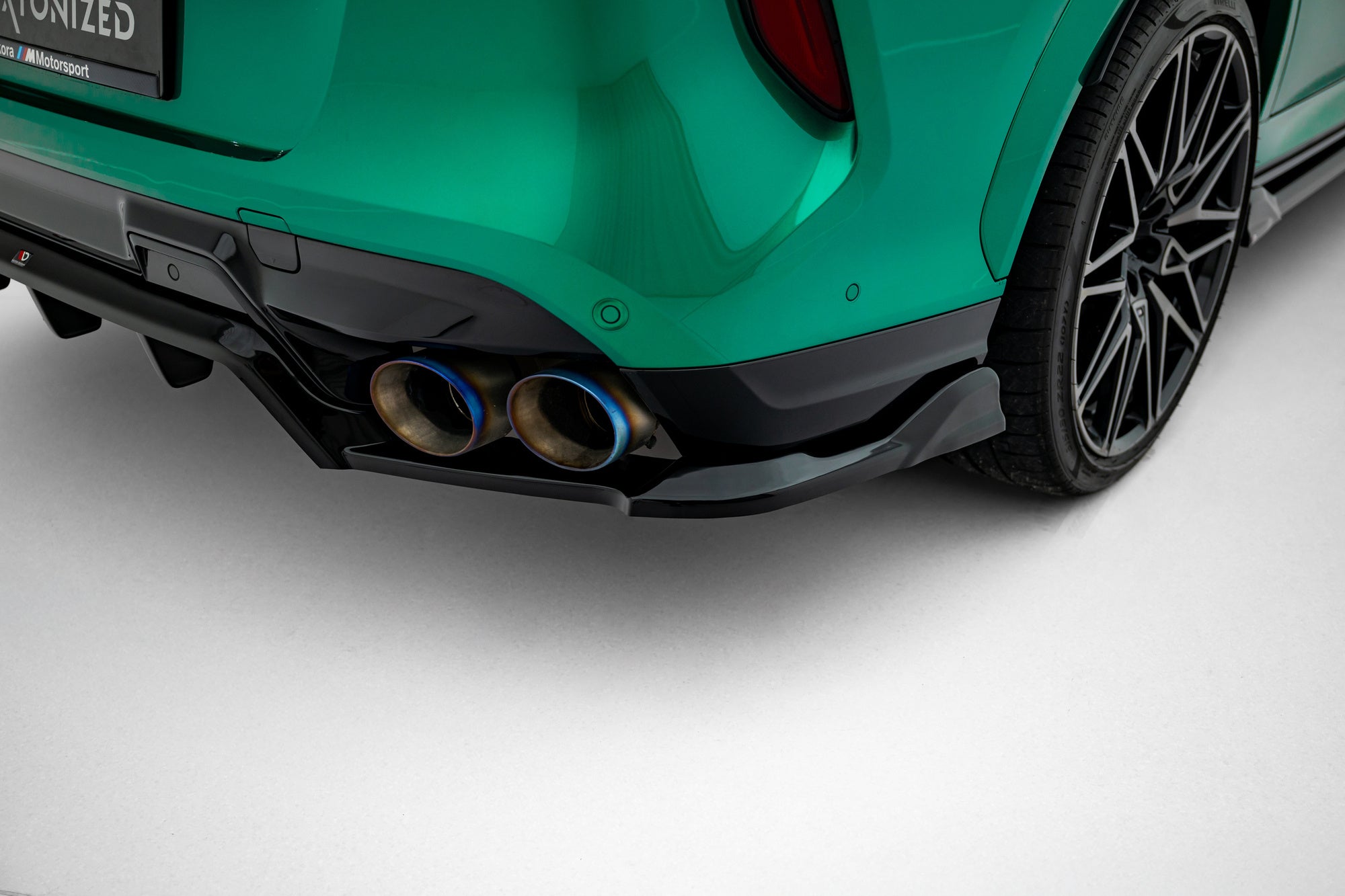 Rear splitter (with vertical bars) bmw x6 m f96 facelift
