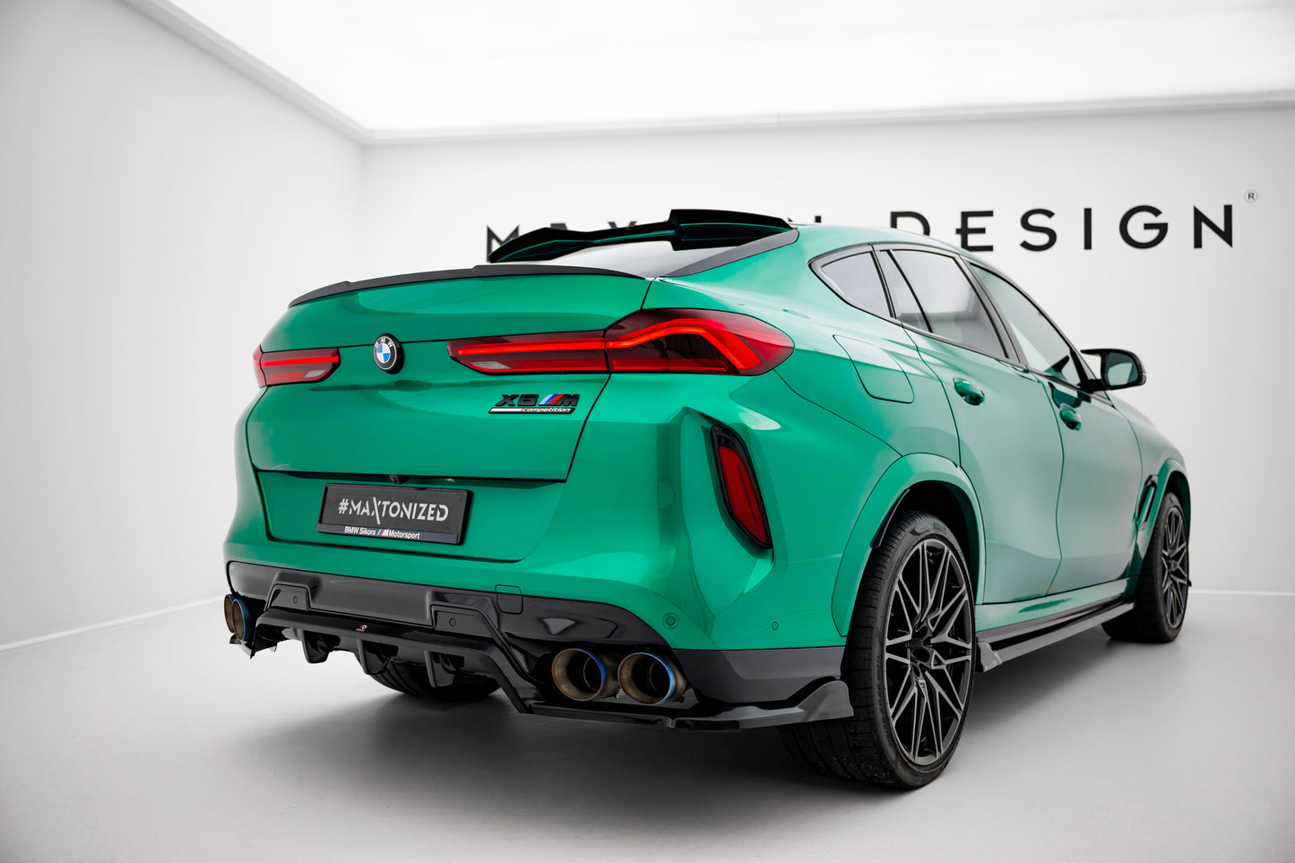 Rear splitter (with vertical bars) bmw x6 m f96 facelift