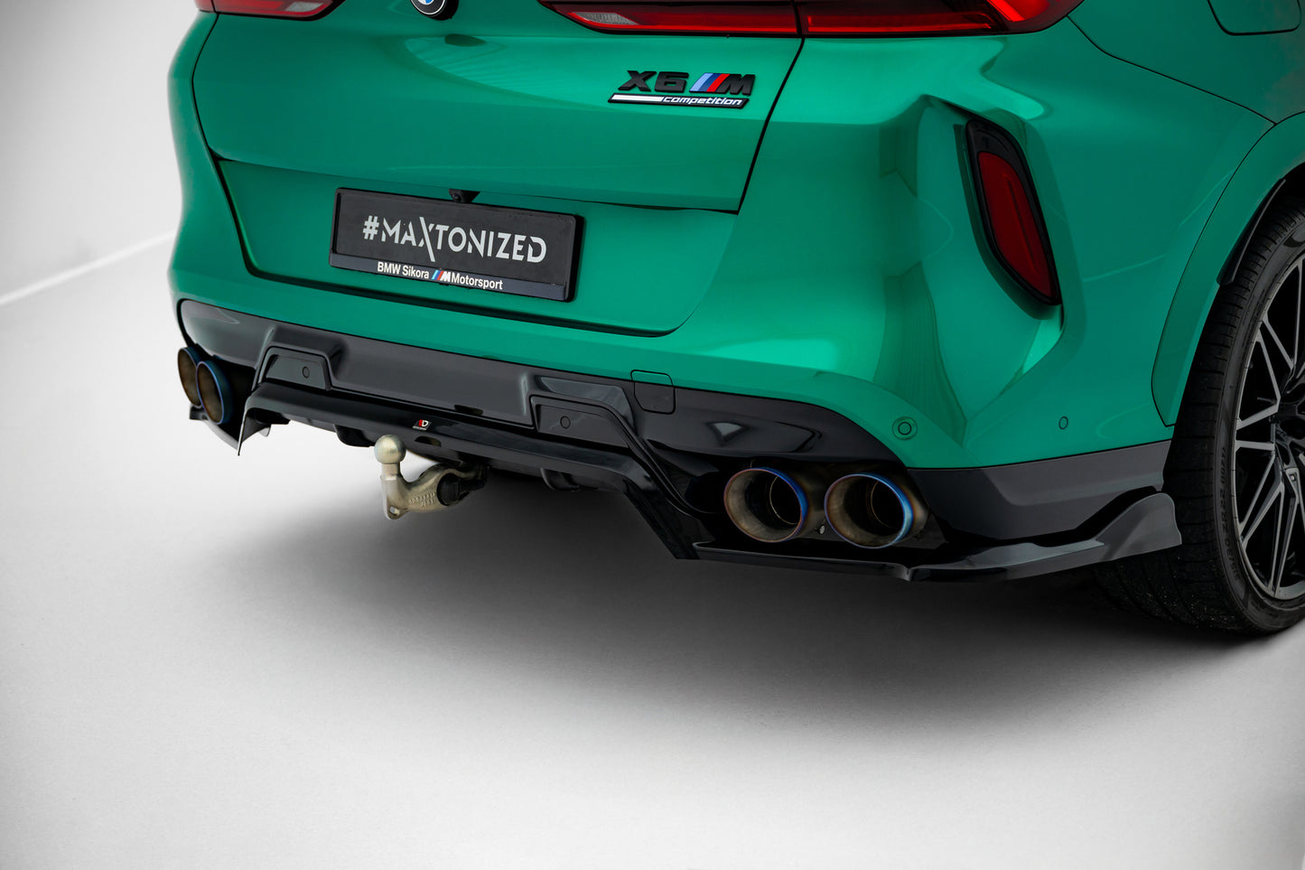 Rear splitter (with vertical bars) bmw x6 m f96 facelift