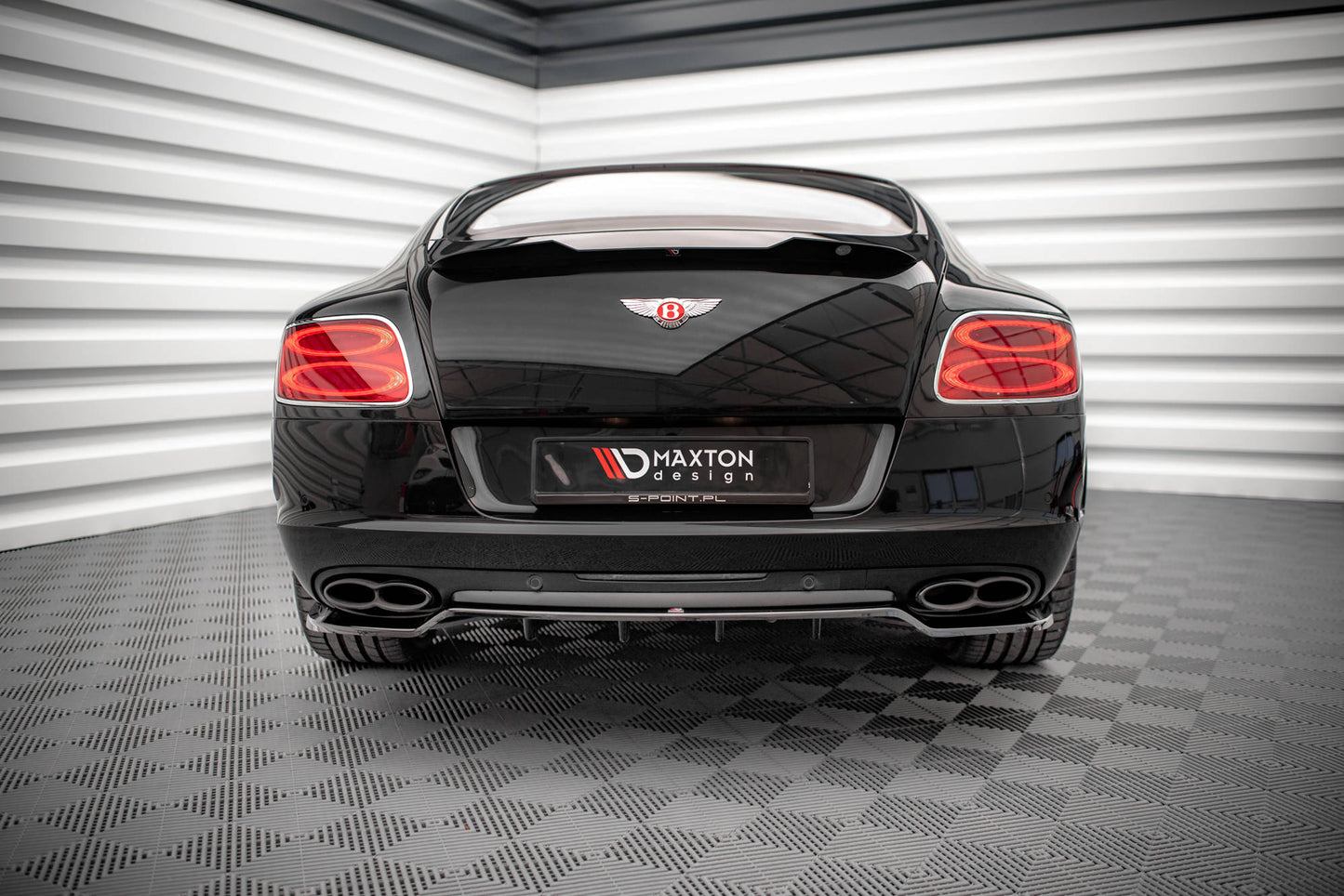 Rear splitter (with vertical bars) bentley continental gt v8 s mk2
