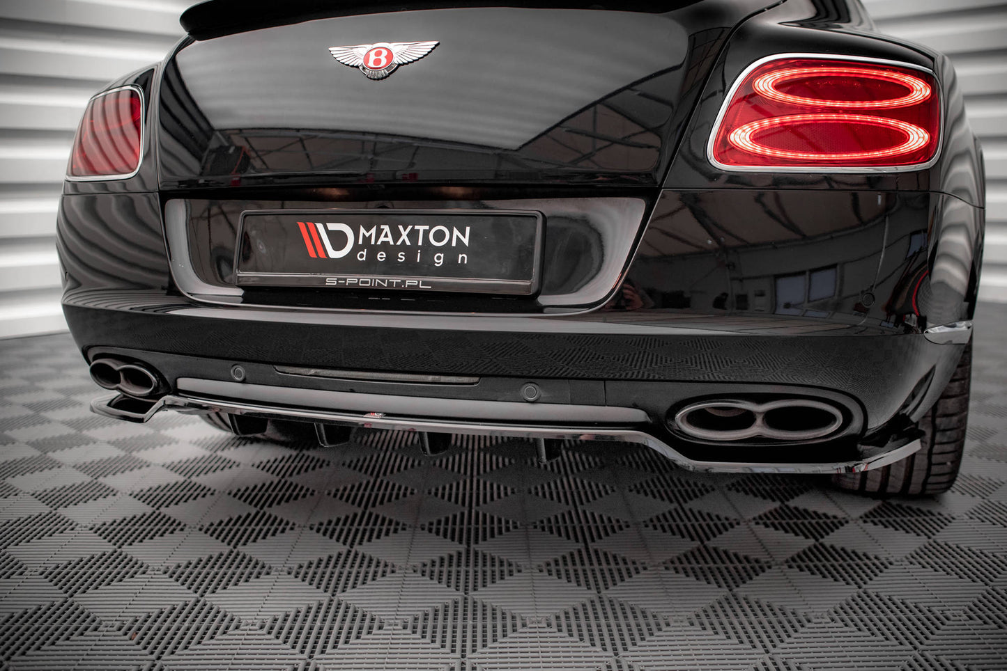 Rear splitter (with vertical bars) bentley continental gt v8 s mk2