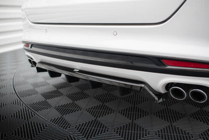 Rear splitter (with vertical bars) ford mondeo sport mk5 facelift / fusion sport mk2 facelift