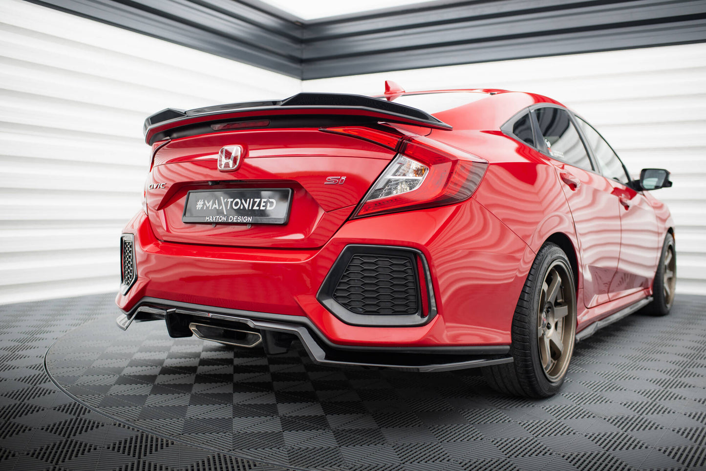 Rear splitter (with vertical bars) honda civic si mk10