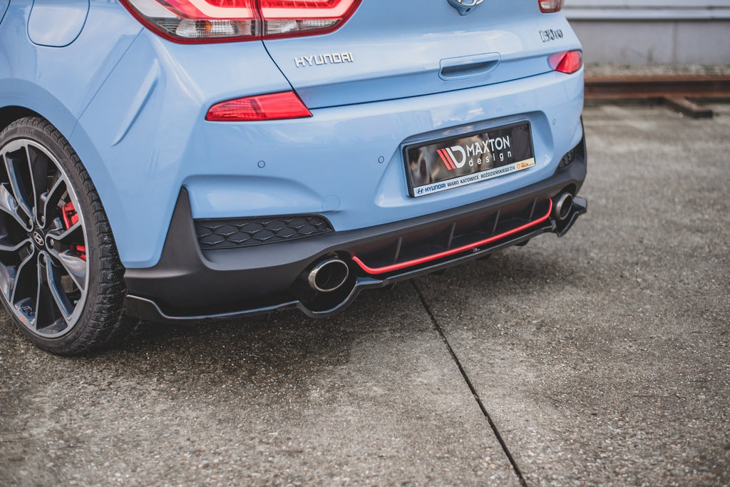 Rear splitter (with vertical bars) hyundai i30 n mk3 hatchback