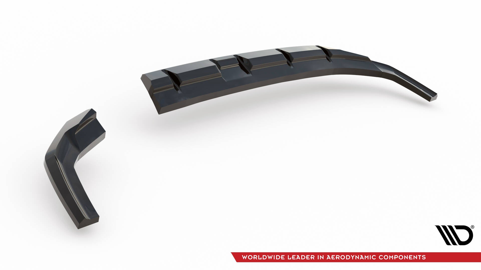 Rear splitter (with vertical bars) hyundai kona n-line mk2