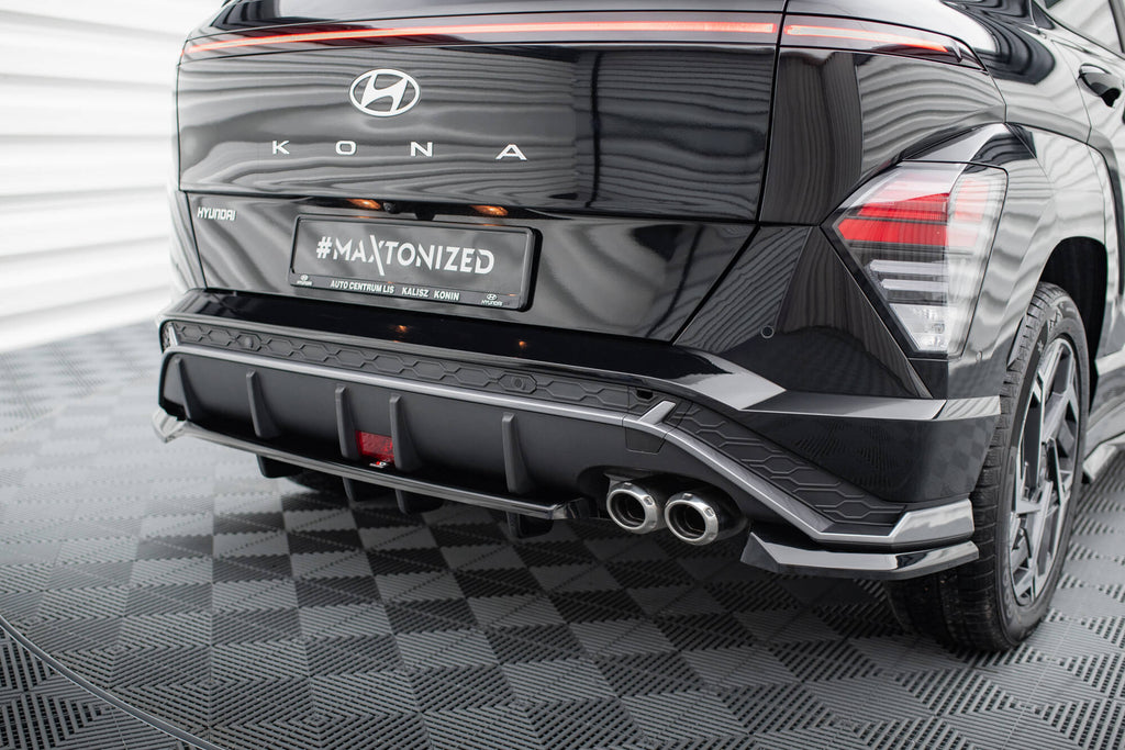 Rear splitter (with vertical bars) hyundai kona n-line mk2