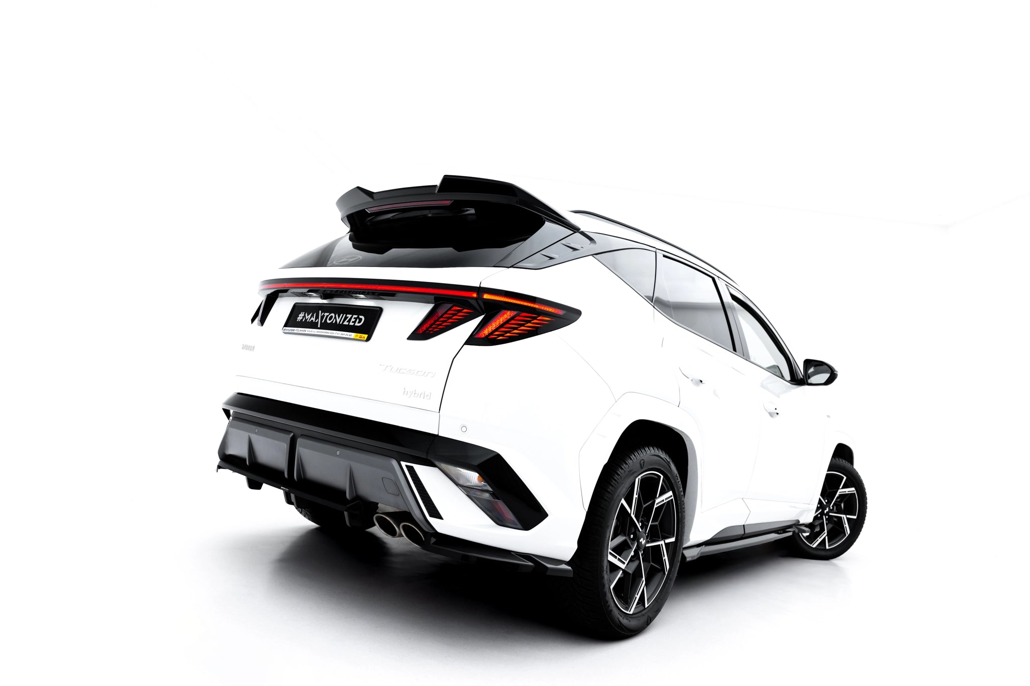 Rear splitter (with vertical bars) hyundai tucson n-line mk4 facelift