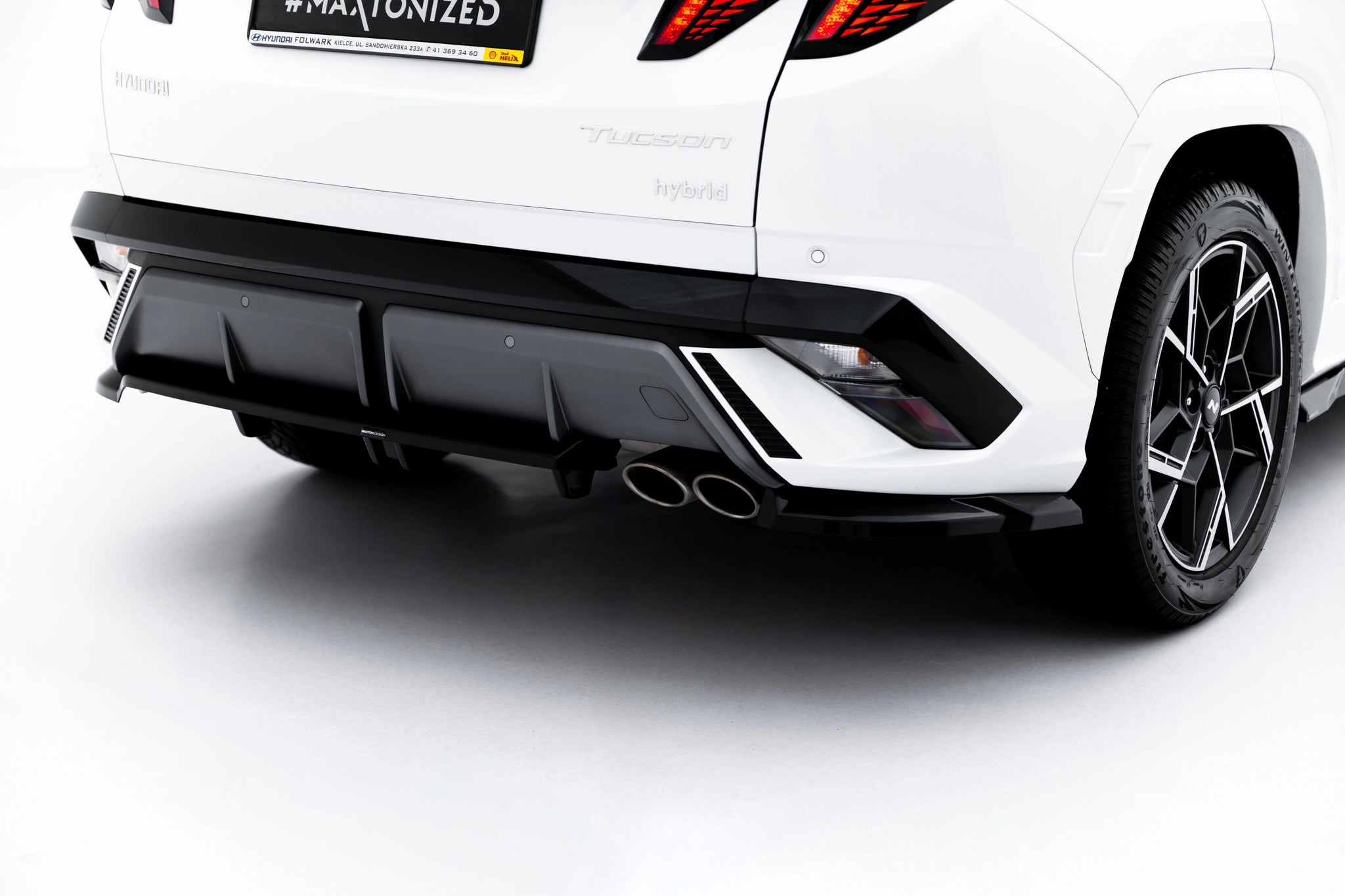 Rear splitter (with vertical bars) hyundai tucson n-line mk4 facelift