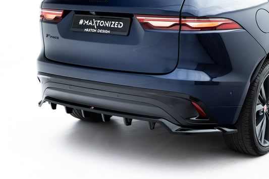 Rear splitter (with vertical bars) jaguar f-pace r-sport mk1 facelift