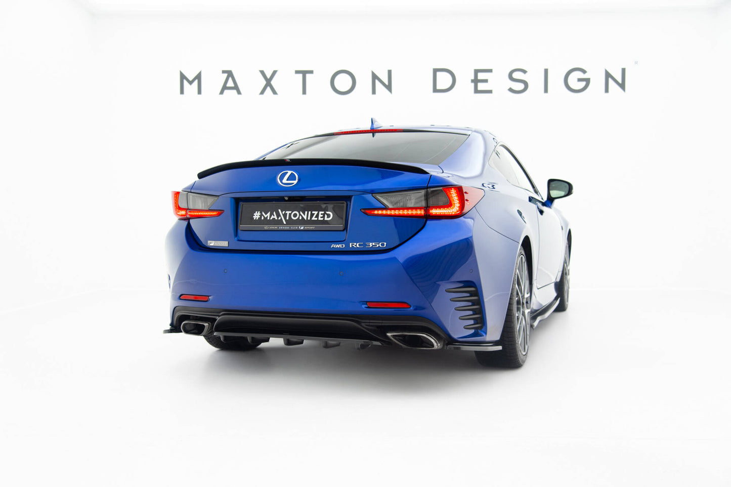 Rear splitter (with vertical bars) lexus rc mk1