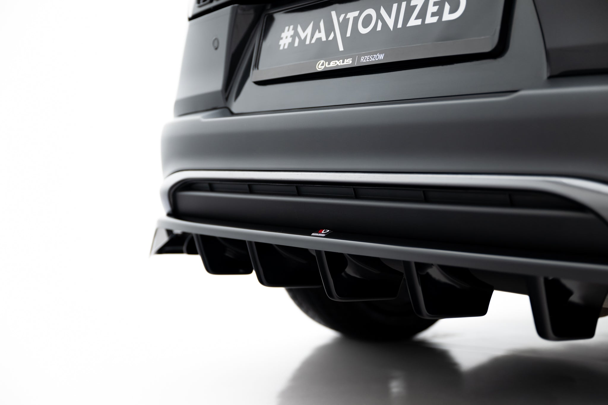 Rear splitter (with vertical bars) lexus ux f-sport mk1