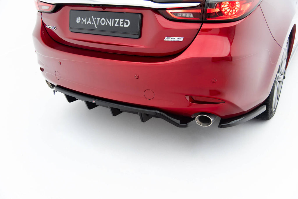 Rear splitter (with vertical bars) mazda 6 sedan mk3 facelift