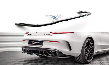 Rear splitter (with vertical bars) mercedes-amg c 63amg coupe amg aero pack c205 facelift