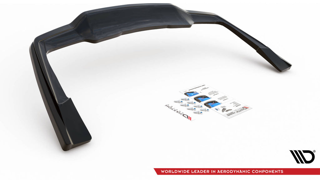 Rear splitter (with vertical bars) mercedes-amg c 63amg coupe amg aero pack c205 facelift