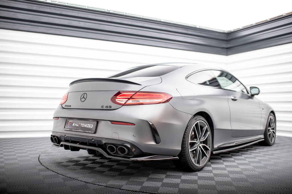 Rear splitter (with vertical bars) mercedes-amg c43 coupe / cabrio c205 facelift / a205 facelift