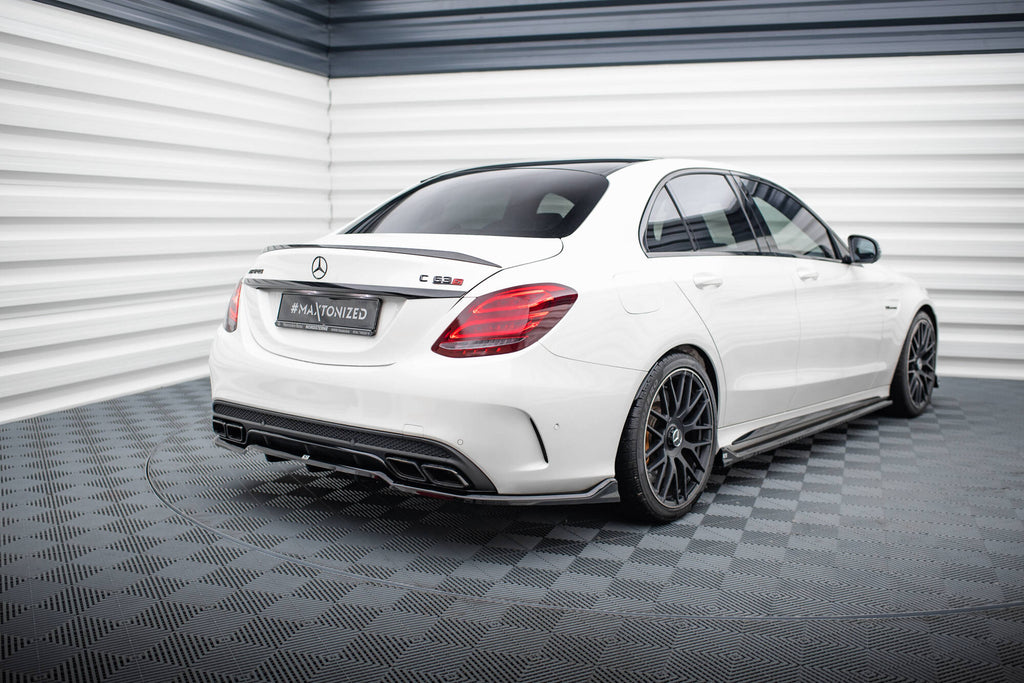 Rear splitter (with vertical bars) mercedes-amg c63 sedan / estate w205 / s205