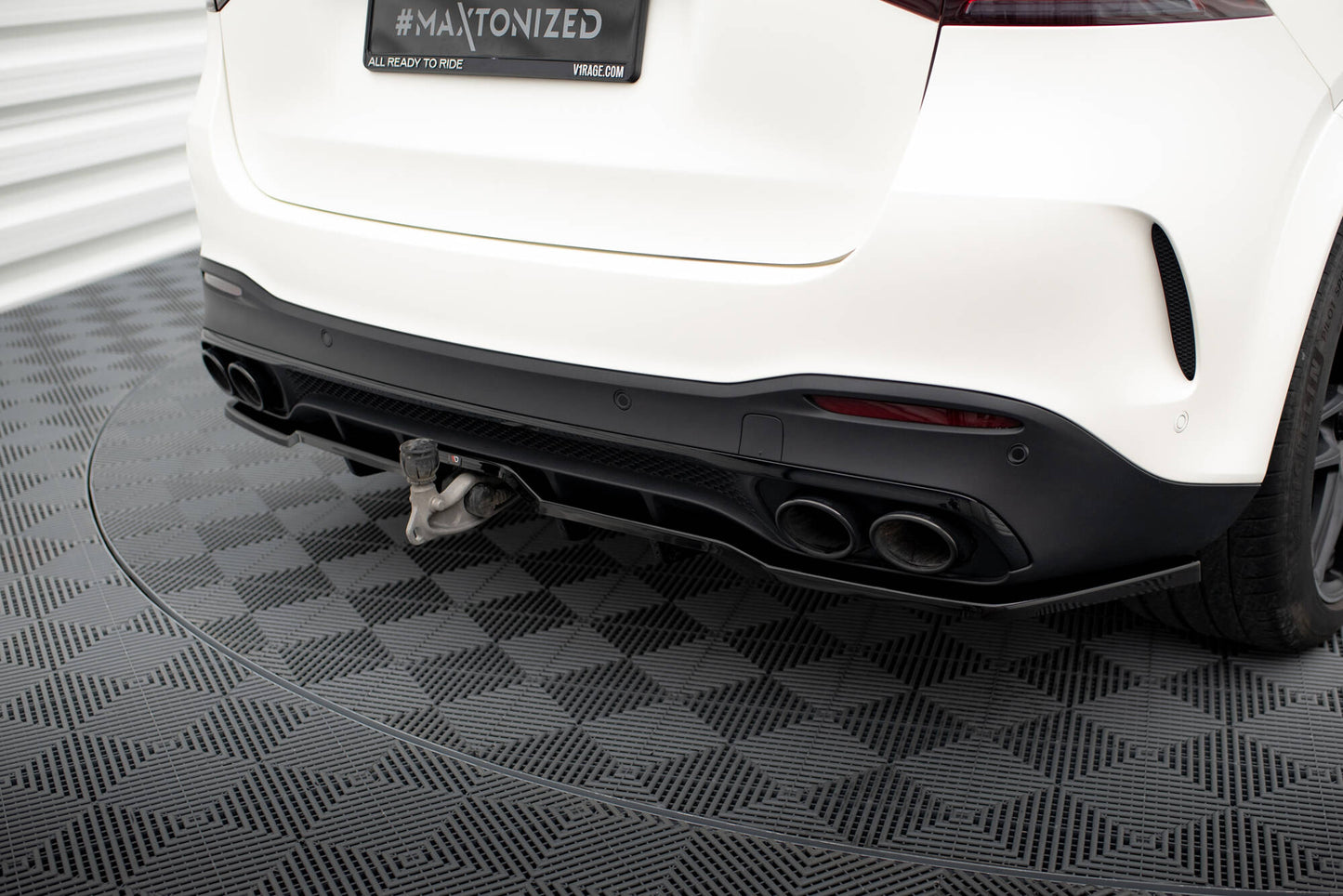 Rear splitter (with vertical bars) mercedes-amg gle 53 / 63 w167 / w167 facelift