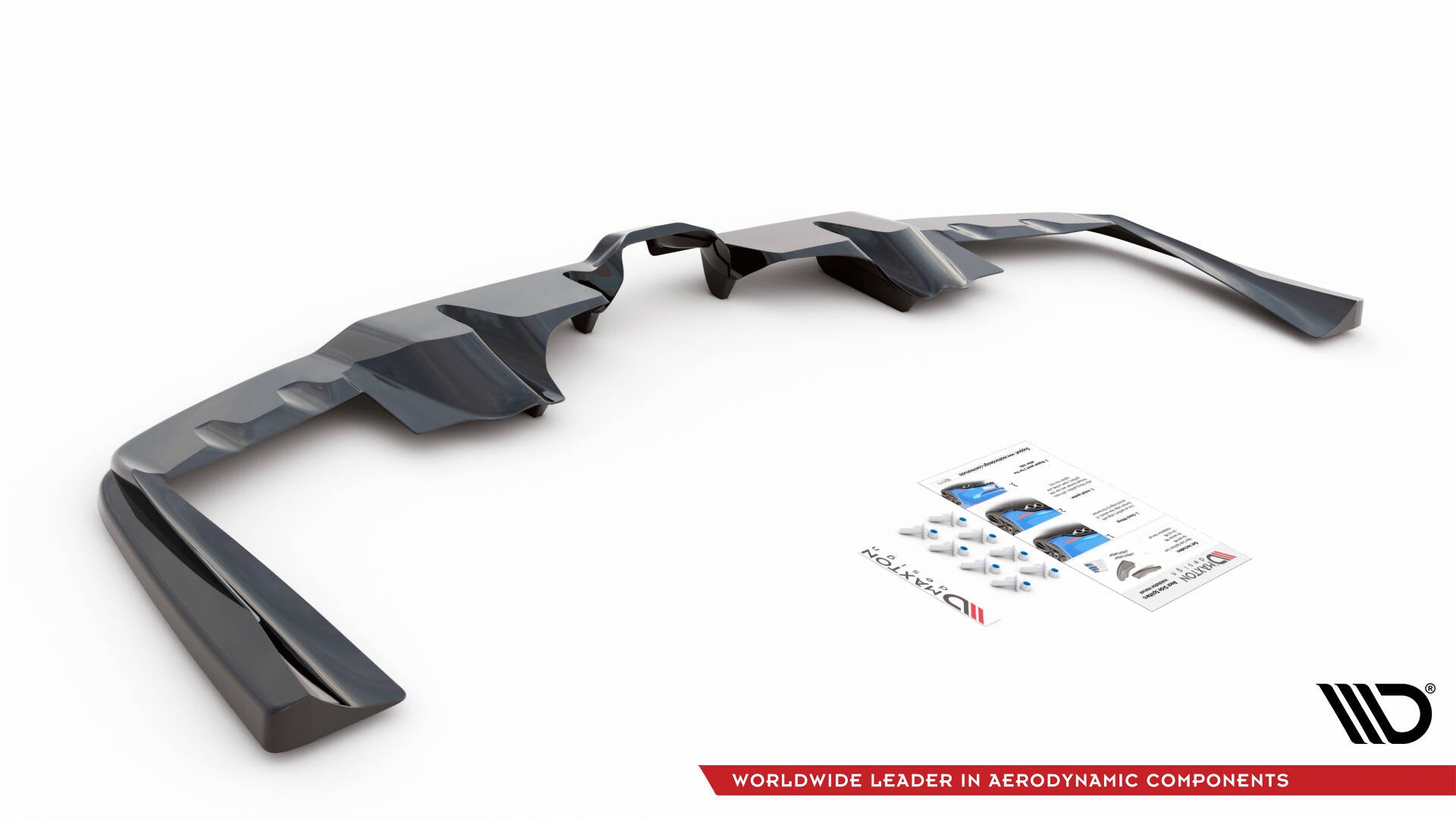 Rear splitter (with vertical bars) mercedes-amg gle 53 coupe c167 / c167 facelift