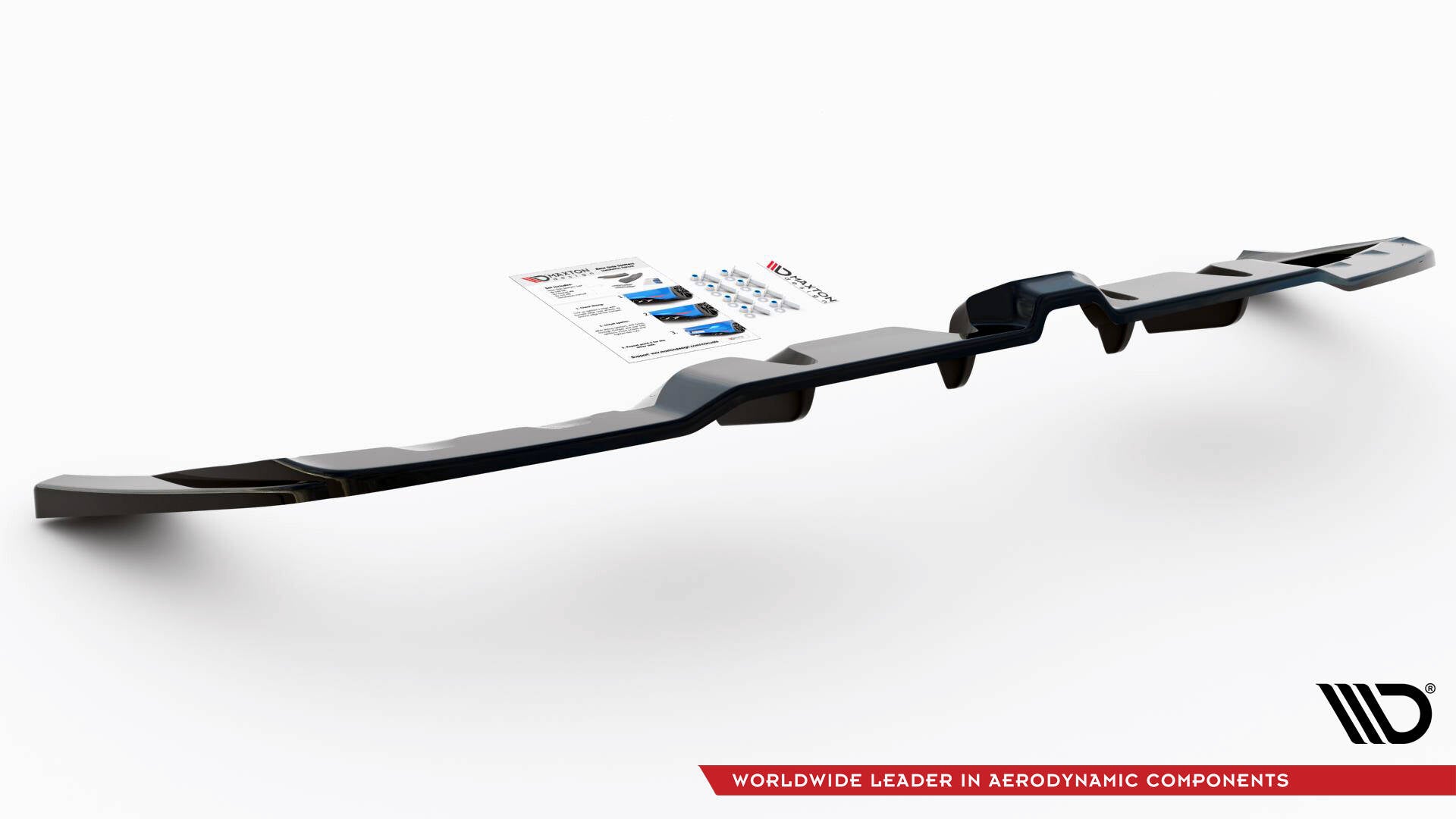 Rear splitter (with vertical bars) mercedes-amg gle 53 coupe c167 / c167 facelift