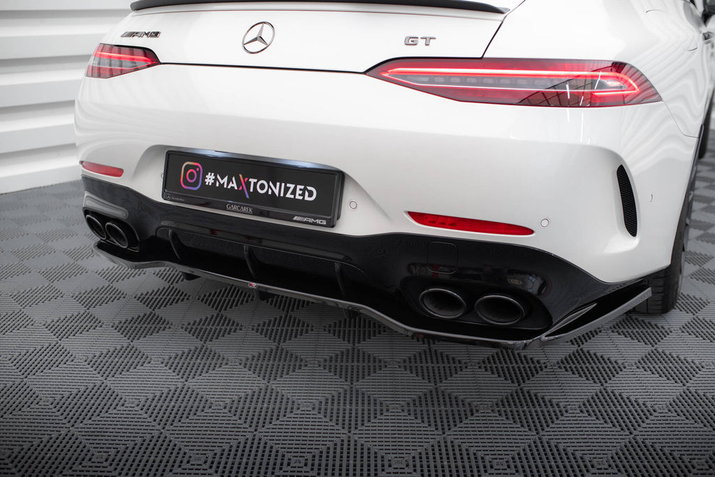 Rear splitter (with vertical bars) mercedes-amg gt 43 4 door coupe v8 styling package