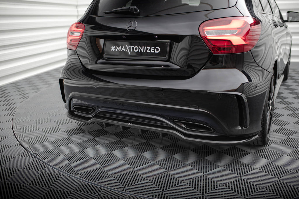 Rear splitter (with vertical bars) mercedes-benz a amg-line w176 facelif