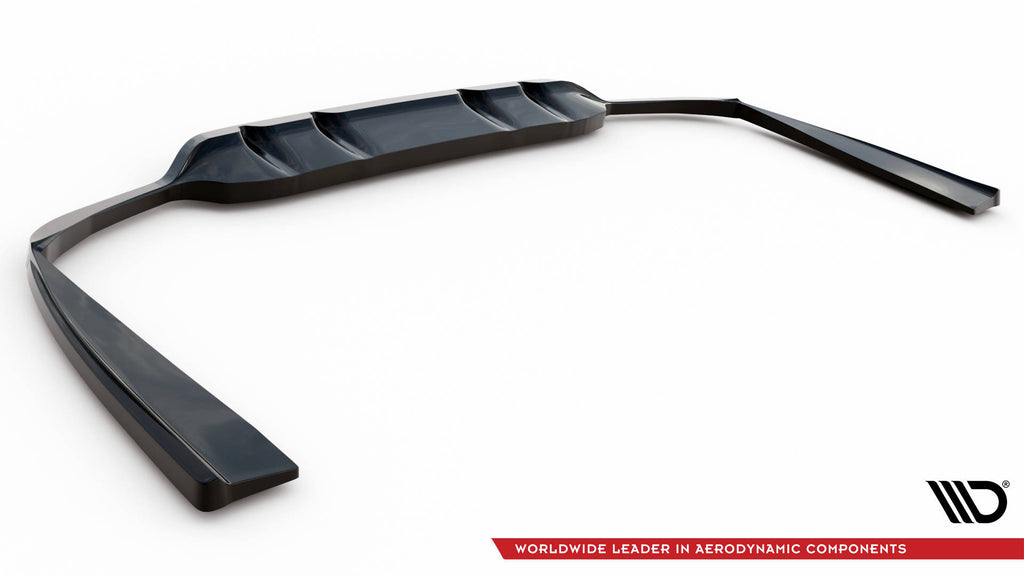 Rear splitter (with vertical bars) mercedes-benz c amg-line w205 facelift