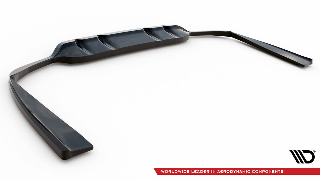Rear splitter (with vertical bars) mercedes-benz c coupe amg-line c205 facelift