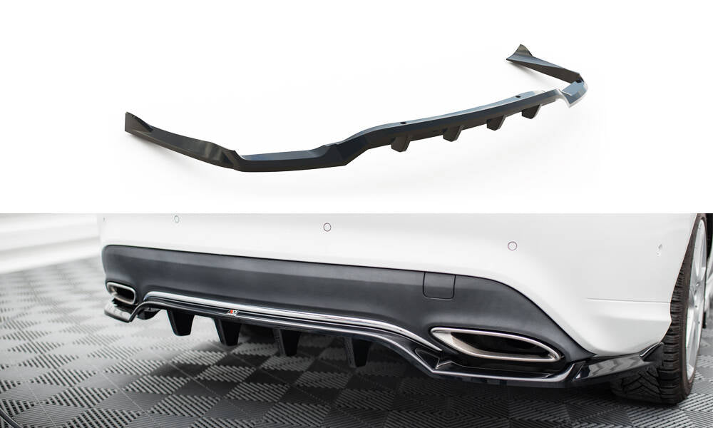 Rear splitter (with vertical bars) mercedes-benz cla c117 facelift