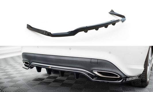 Rear splitter (with vertical bars) mercedes-benz cla c117 facelift