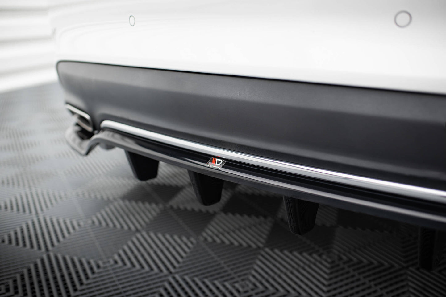 Rear splitter (with vertical bars) mercedes-benz cla c117 facelift