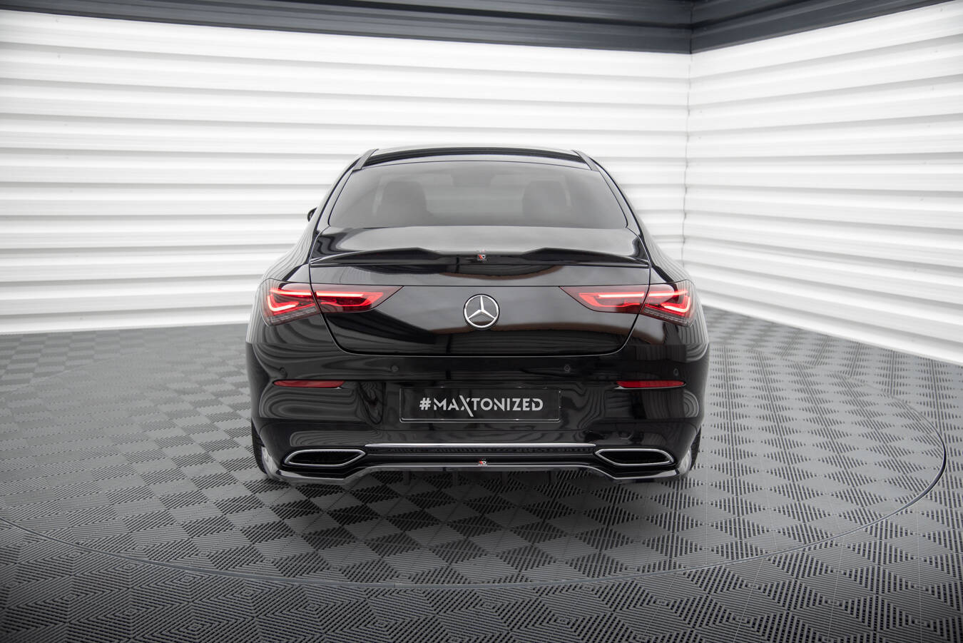 Rear splitter (with vertical bars) mercedes-benz cla coupe c118
