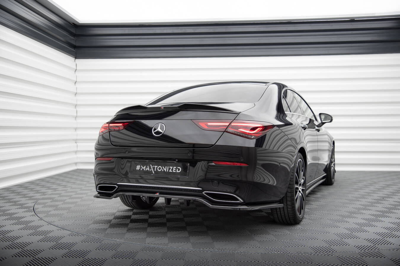 Rear splitter (with vertical bars) mercedes-benz cla coupe c118