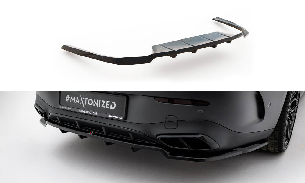 Rear splitter (with vertical bars) mercedes-benz cle amg-line c236