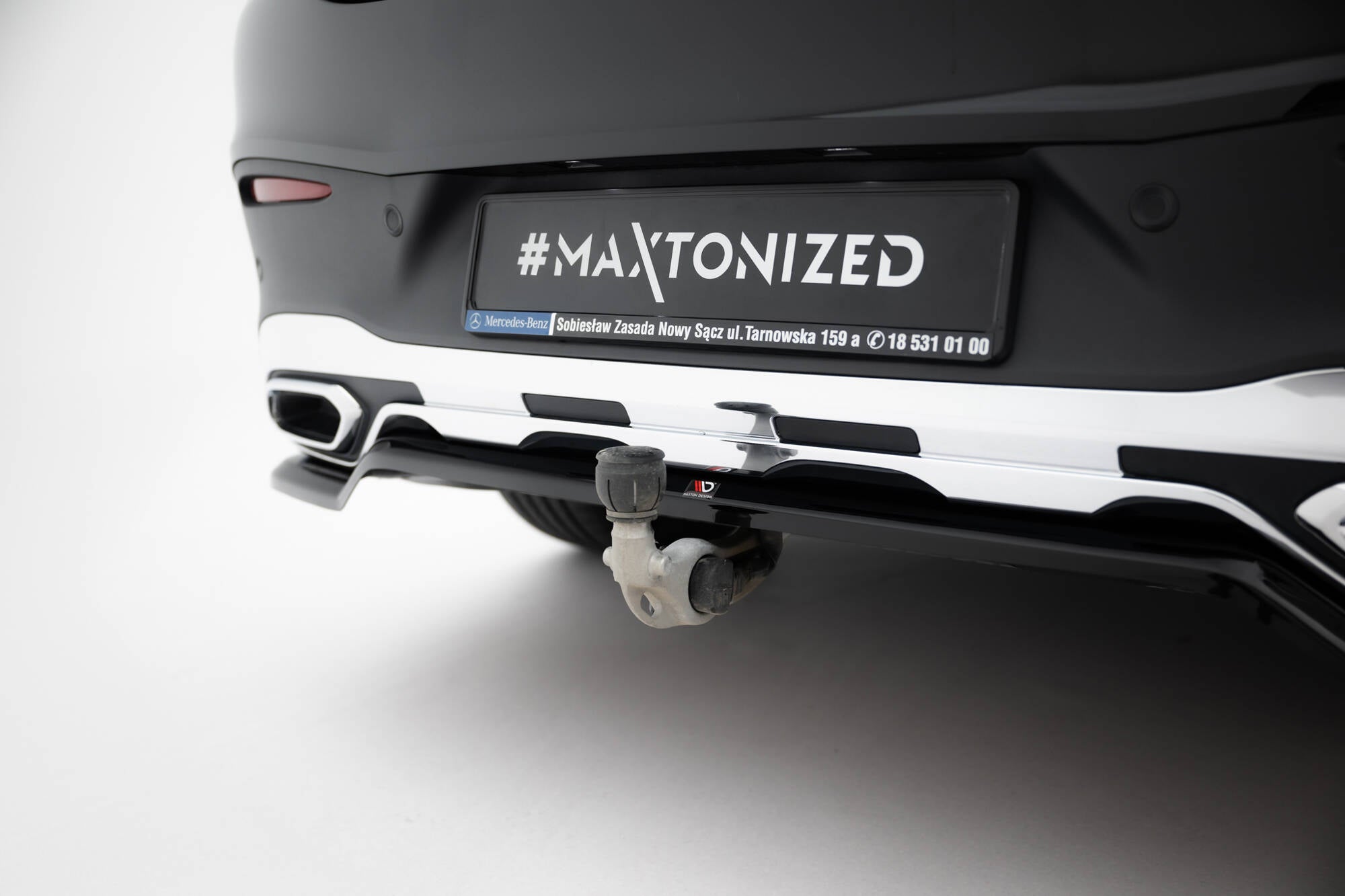 Rear splitter (with vertical bars) mercedes-benz glc coupe amg-line c254