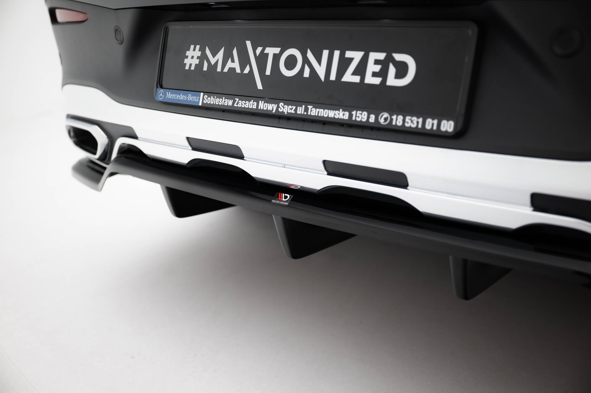 Rear splitter (with vertical bars) mercedes-benz glc coupe amg-line c254