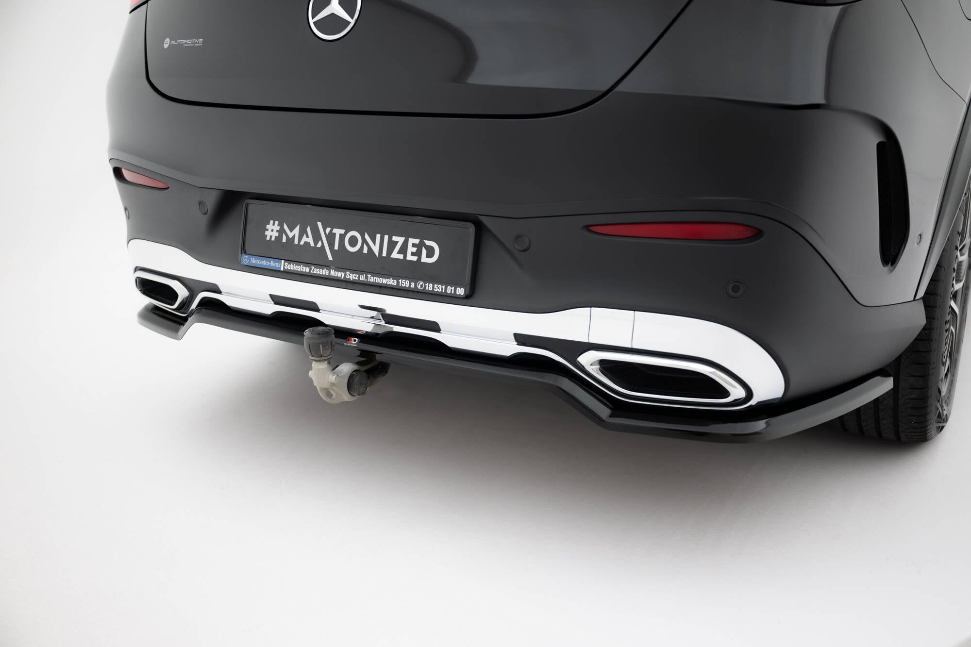 Rear splitter (with vertical bars) mercedes-benz glc coupe amg-line c254