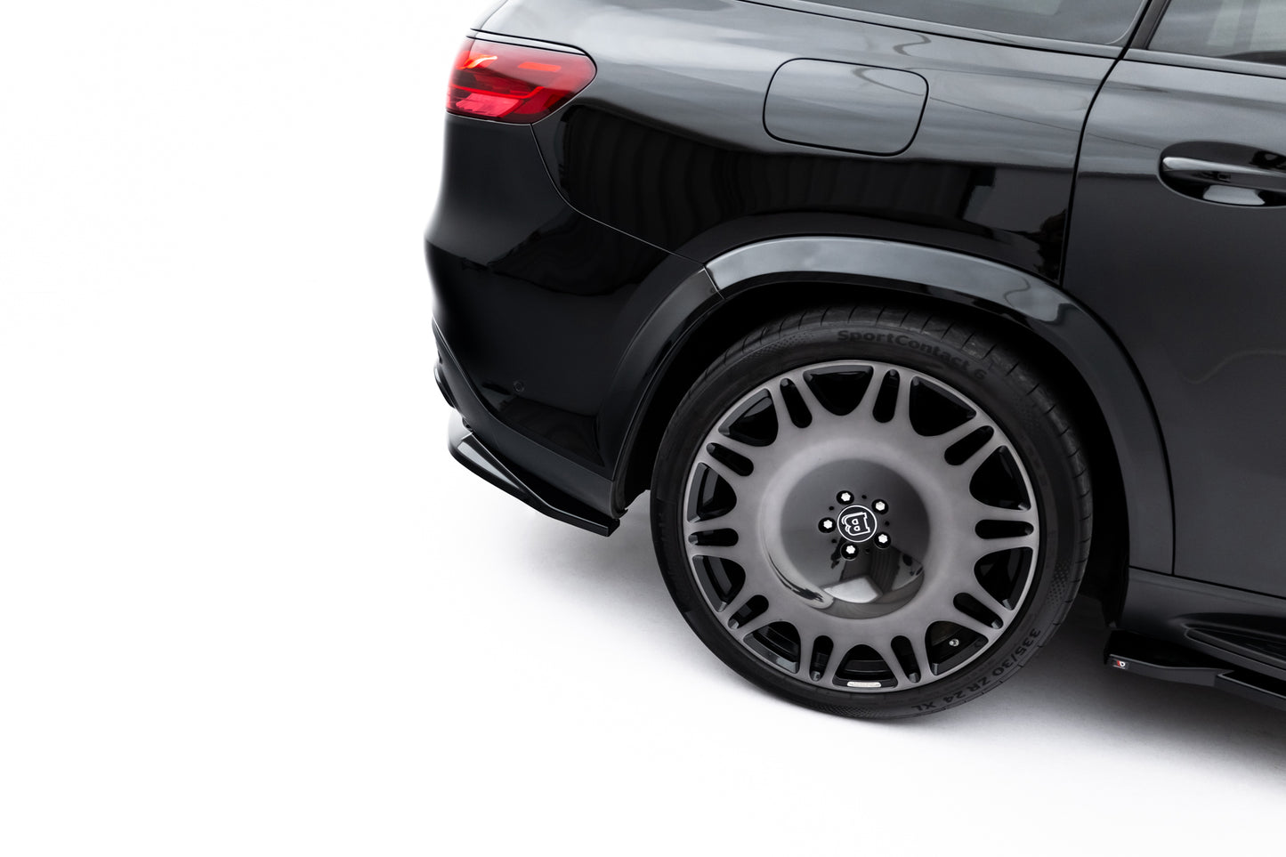 Rear splitter (with vertical bars) mercedes-benz gls amg-line x167 facelift