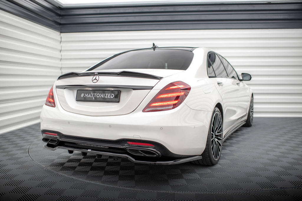 Rear splitter (with vertical bars) mercedes-benz s amg-line w222 facelift