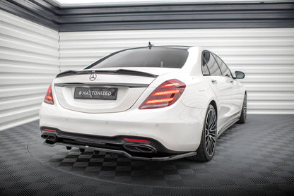 Rear splitter (with vertical bars) mercedes-benz s amg-line w222 facelift