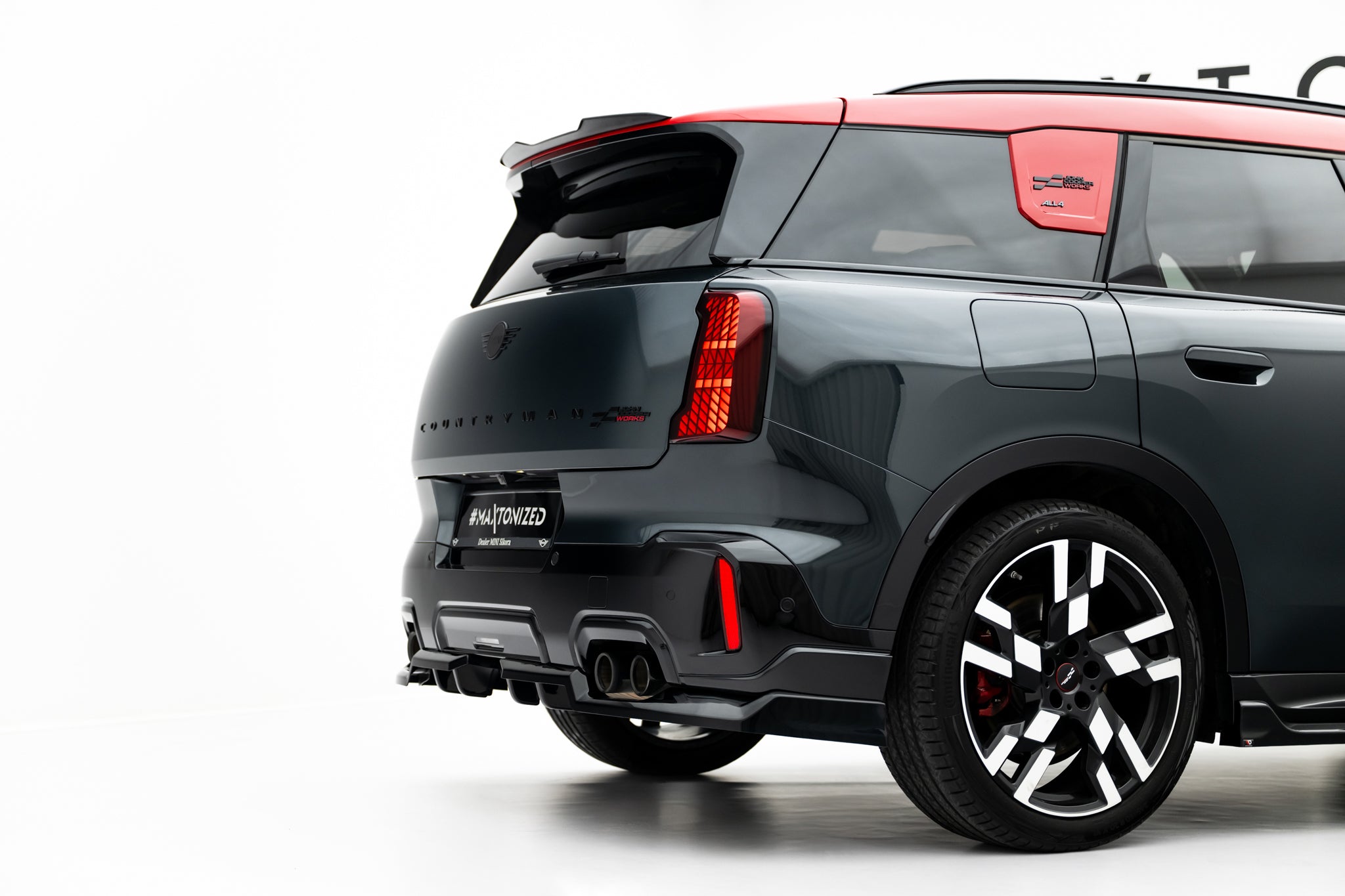 Takasplitteri (pystysuuntaisilla tangoilla) mini countryman jcw u25