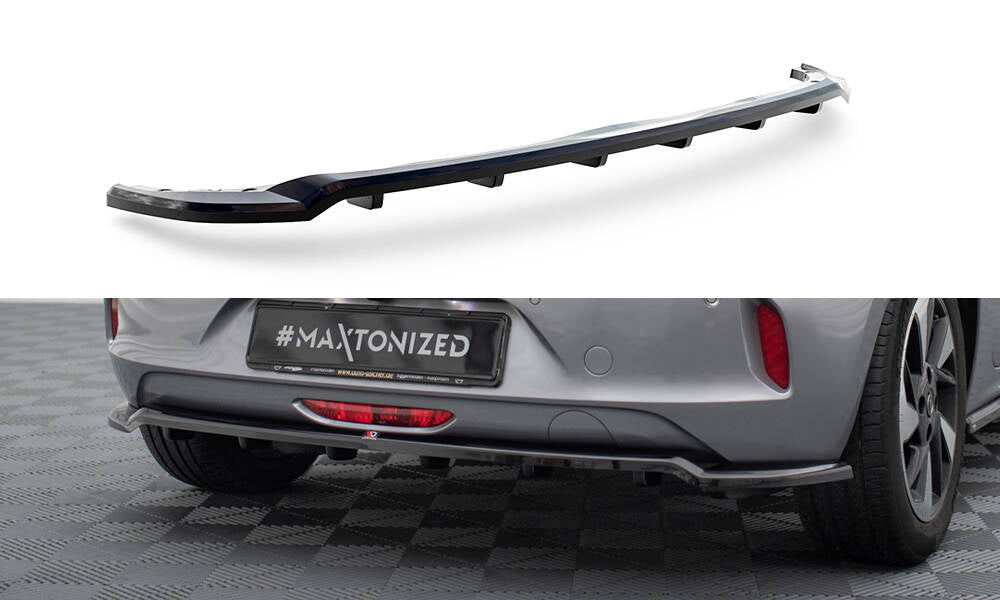Rear splitter (with vertical bars) opel corsa - e f ( mk6)